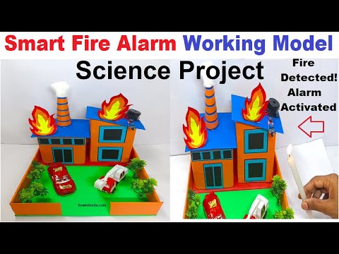 fire alarm working model best smart science project for exhibition diy innovation howtofunda
