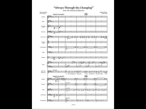 Douglas Moore - "Always Through the Changing" from The Ballad of Baby Doe (Beverly Sills) (Score)