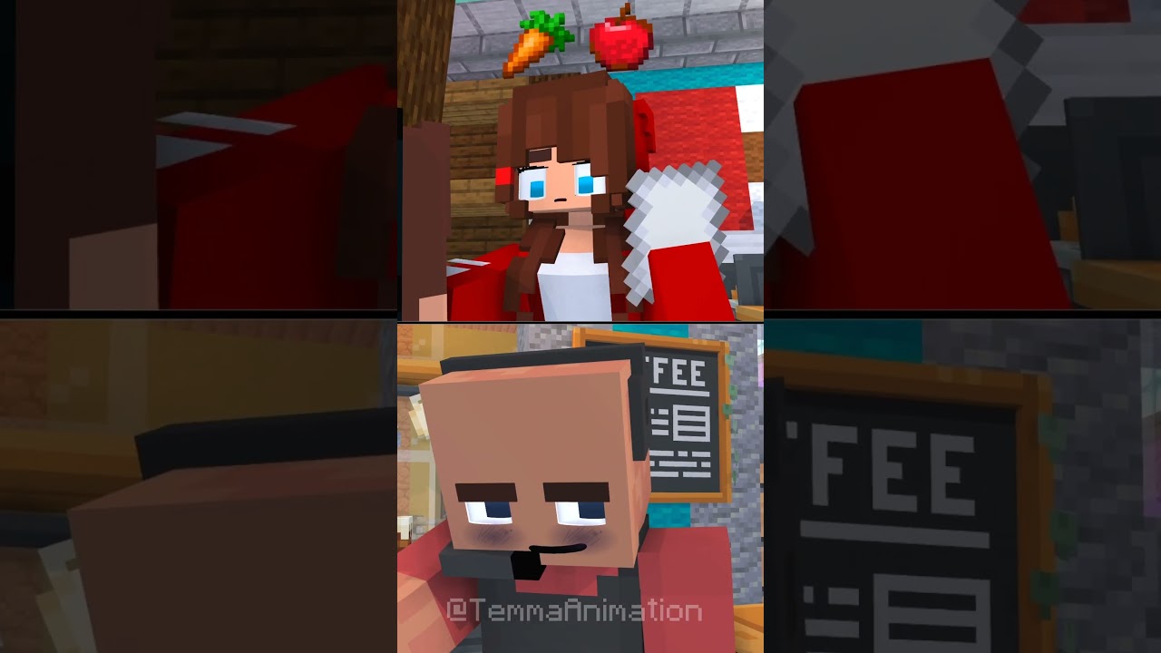 When JJ Sister Leaves JJ at Checkout 😭😫 - MAIZEN Minecraft Animation #minecraft #shorts