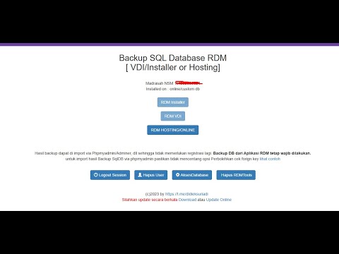 cara backup RDM