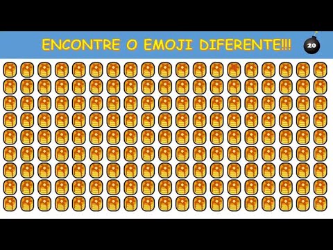 DESAFIO: ENCONTRE O EMOJI DIFERENTE EM 20 SEGUNDOS 🧠99% DAS PESSOAS NÃO CONSEGUEM ENCONTRAR!!!