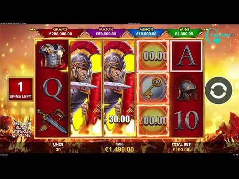 Mega Fire Blaze Emperor Of Rome by Rarestone Gaming Video Review | GamblerID