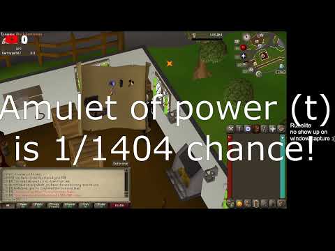 Amulet of power (t) drop from 9th easy clue scoll (0.64 chance [I'm bad at math])