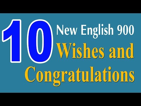 Learning English Speaking Course New English Lesson 10 Wishes and Congratulations