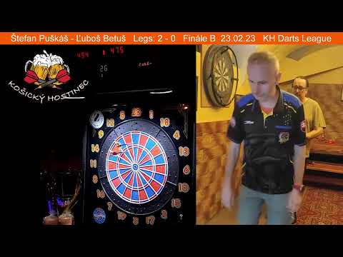 Štefan Puškáš - Ľuboš Betuš 23.02.2023 (KH Darts League)