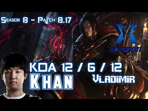 KZ Khan VLADIMIR vs ZED Mid - Patch 8.17 KR Ranked