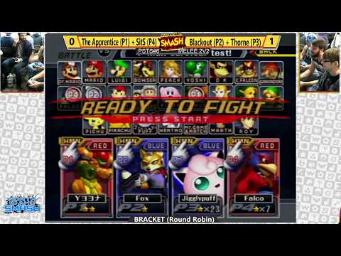 PSTS6 - The Apprentice (Samus) + SitS (Falco) vs Blackout (Fox) + Thorne (Puff) - Melee Doubles