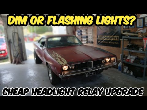 Tired of Dim and Unreliable Classic Car Headlights?Cheap Relay Upgrade That Works!  