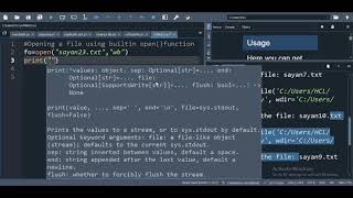 Python Program to OPEN A FILE (Spyder 5.4.2)