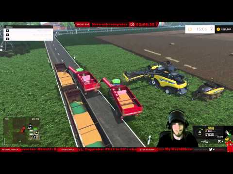 Efficiency with the auger wagons! (Farming Simulator 15)