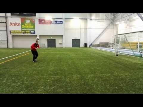 Tervarit challenge - Pallo niskan taakse ja volley