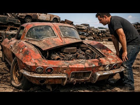 ASMR Car Restoration! 1963 Corvette Split Window Full Rebuild From Forgotten Abandoned Car to New