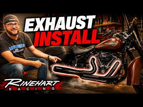 Harley Davidson M8 Softail Exhaust: Rinehart 2 into 1