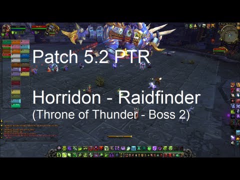 Horridon (Throne of Thunder Boss 2) Raid Finder - WoW Patch 5.2 PTR !!