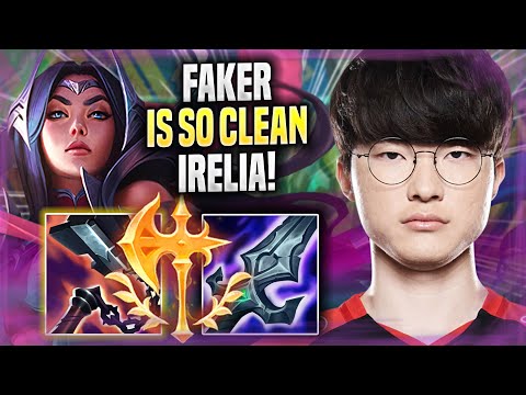 FAKER IS SO CLEAN WITH IRELIA! - T1 Faker Plays Irelia MID vs Ryze! | Season 2022