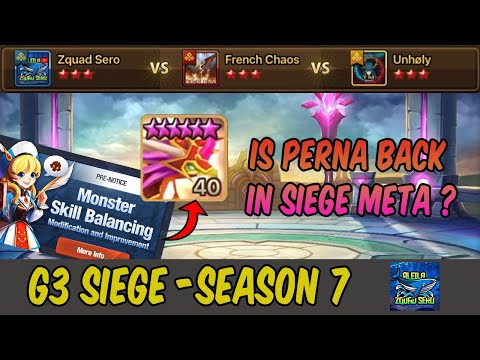 G3 SIEGE (EU SEASON 7) : Zquad Sero vs French Chaos vs Unholy
