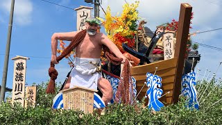 令和5年度土崎港曳山祭り　穀保町へ向かう曳山　2023年7月21日