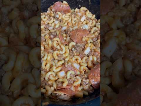 Make this incredible Meat Lover’s Pizza Pasta! Check out my Patreon 🔗 in description! #shorts