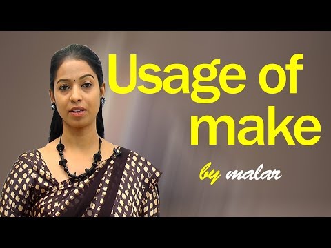Usage of Make # 21 - Learn English with Kaizen through Tamil Video