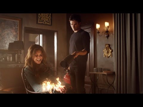 TVD 4x21 - Damon and Stefan torture humanity-less Elena | Delena Scenes HD