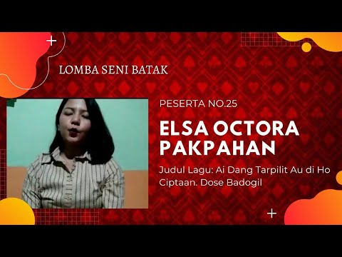 Elsa Octora Pakpahan ~ Dang Tarpilit Au di Ho (Lomba Cover Batak)