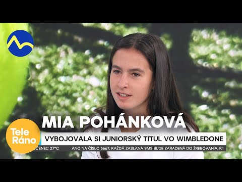 Víťazka juniorského Wimbledonu 2025 - Mia Pohánková | Teleráno