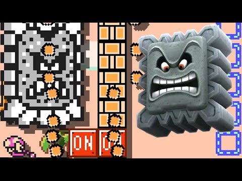 Super Mario Maker 2 🔧 ONOFF Thwomp Desert 🔧 zen-mai*