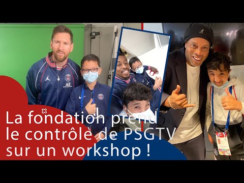 🆒📽️📲 The PSG Foundation takes control of #PSGTV on a workshop !
