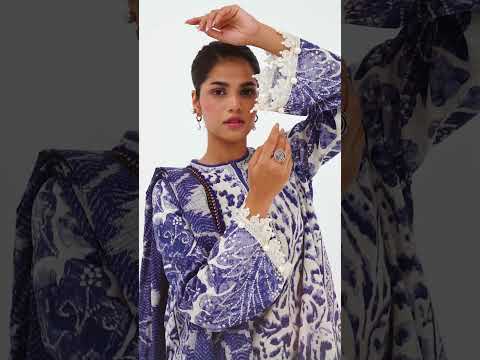 Mahay by Sana Safinaz Embroidered Slub Unstitched 3Pc Suit D-18B