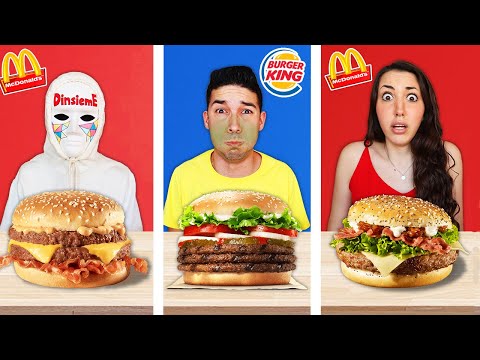 MANGIAMO SOLO CIBO BURGER KING VS MCDONALD'S PER 24 ORE!