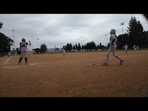 Sarah hits a triple ( Sarah Perez)