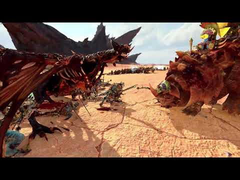 Lizard Men VS Vampire Counts Lord Mazdamundi VS The Red Duke Warhammer Total War 2