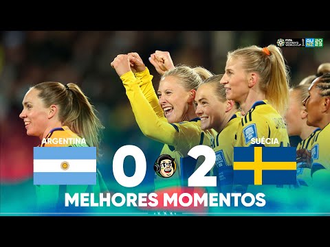 Gols e lances de Argentina x Suécia