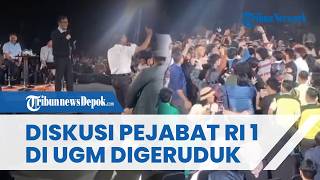Detik-detik Diskusi Nusron Wahid-Budiman Sudjatmiko di UGM Digeruduk Mahasiswa, Pejabat Dievakuasi