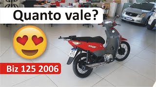 Quanto vale Biz 125 2006
