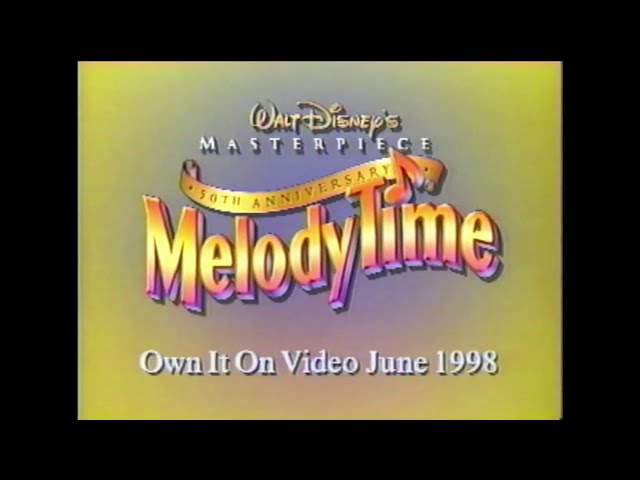 Melody Time - 1998 "50th Anniversary" Masterpiece Collection VHS Trailer