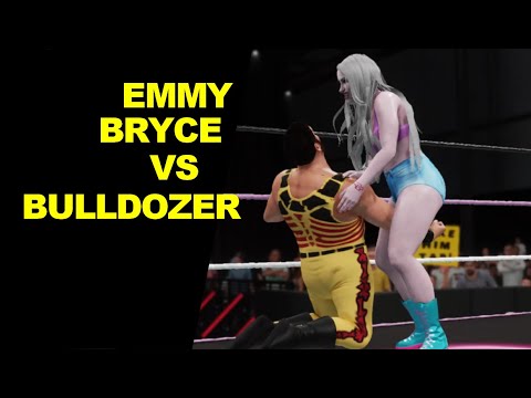 GLOW 1985 Bulldozer vs Emma Bryce - Mixed Wrestling