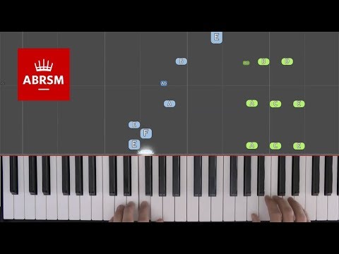 Lazy Bear / ABRSM Piano Grade 2 2019 & 2020, B:3 / Synthesia 'live keys' tutorial