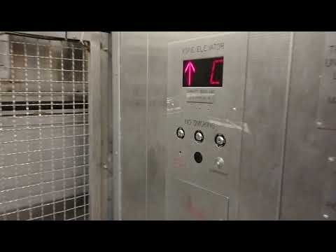 Amazing Motor! 2009 KONE Hydraulic Freight Elevator At An Undisclosed Location
