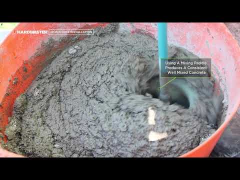 How to Mix Backfill Trowelable Concrete - HardMaster W610