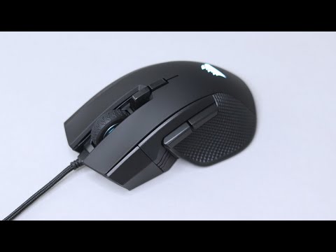Corsair Ironclaw FPS/MOBA žaidimų pelė, Juoda video