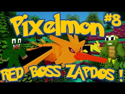 Pixelmon RED BOSS ZAPDOS! Minecraft Pokemon Mod LittleLizardG & TinyTurtleG Special Episode 8