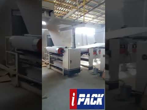 IPACK- Electric Heating 1400mm Corrugated Production Line  3ply Carton Making Machine