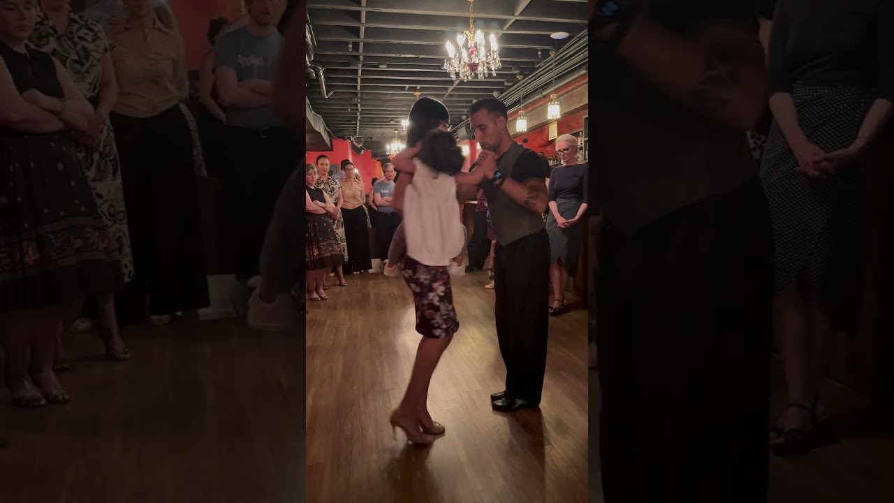 Tango lesson: Ariel Leguizamon & Yesika Esquivel: sacada 2. June 1, 2023. Washington DC