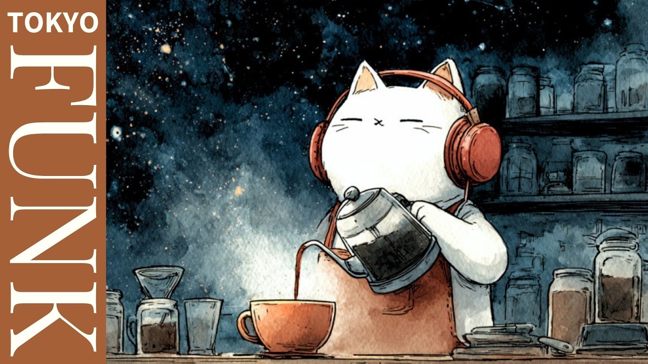 /𝐧𝐨 𝐬𝐭𝐚𝐫𝐛𝐫𝐞𝐰 𝐜𝐚𝐟𝐞 | 80's Tokyo Funky Lofi Playlist 🎧 | Broadcasting Beyond | Relax & Chill & Study