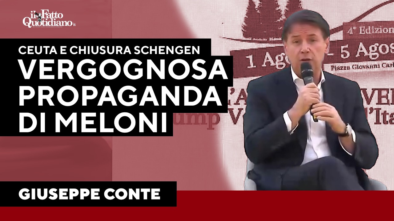 Conte su Ceuta: "Gestione vergognosa, pura propaganda di Meloni"