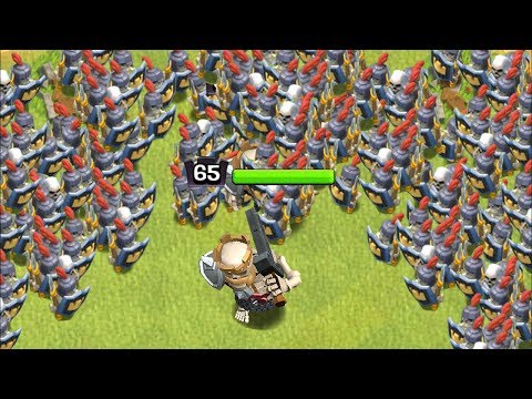 MASS SKELETON KING ARMY!! "Clash Of Clans" TROLL RAID!!