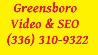 preview picture of video 'Greensboro SEO Services - Video Marketing (336) 310-9322'