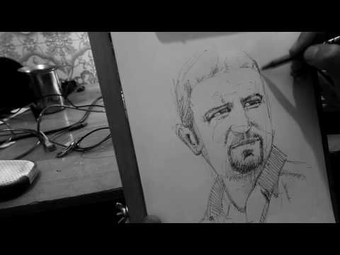 Sketching a portrait demo by Nedjam hamza