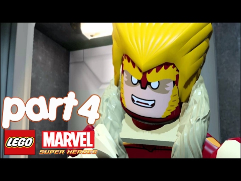 LEGO Marvel Super Heroes Walkthrough gameplay Part 4 - Abomination (Rock up at the Lock up)